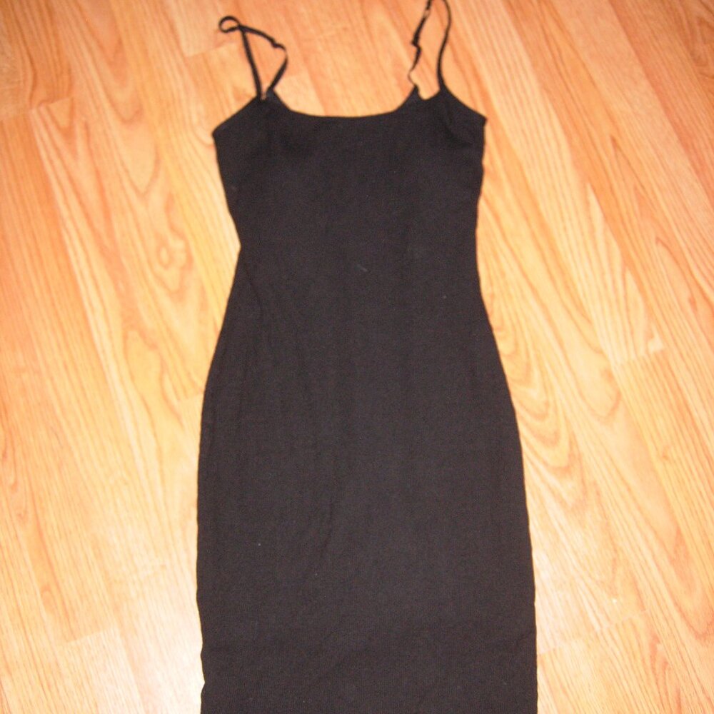 Popilush Black Mini Dress Built In Shapewear M